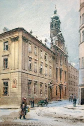 Johannesgasse innevata, Convento delle Orsoline